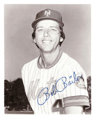 Bob Bailor signed MLB photo