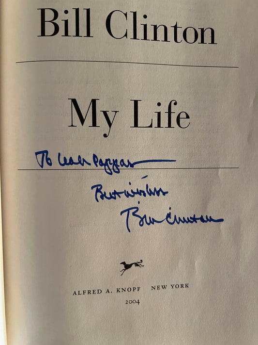 Bill Clinton My Life signed book