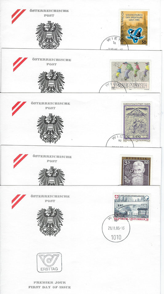 Austria First Day Covers