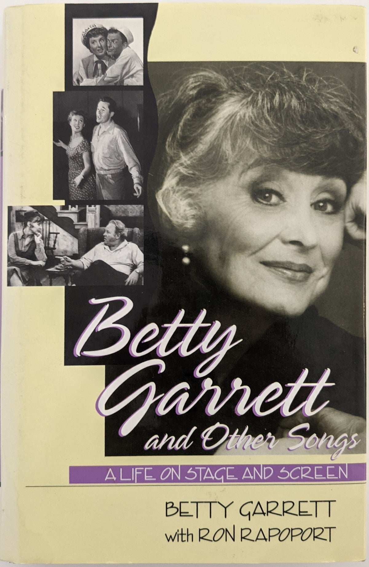 Betty Garrett And Other Songs Signed Hardcover Book