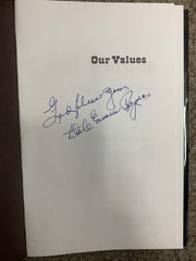 Our Values Dale Evans Rogers signed book (JSA)