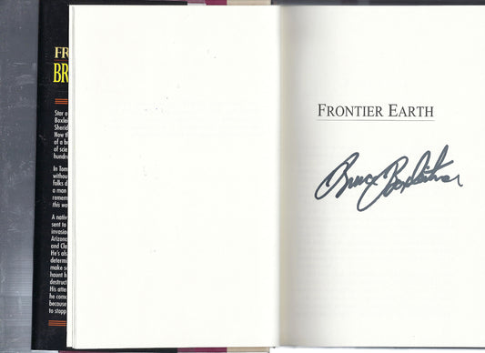 Frontier Earth Bruce Boxleitner signed book