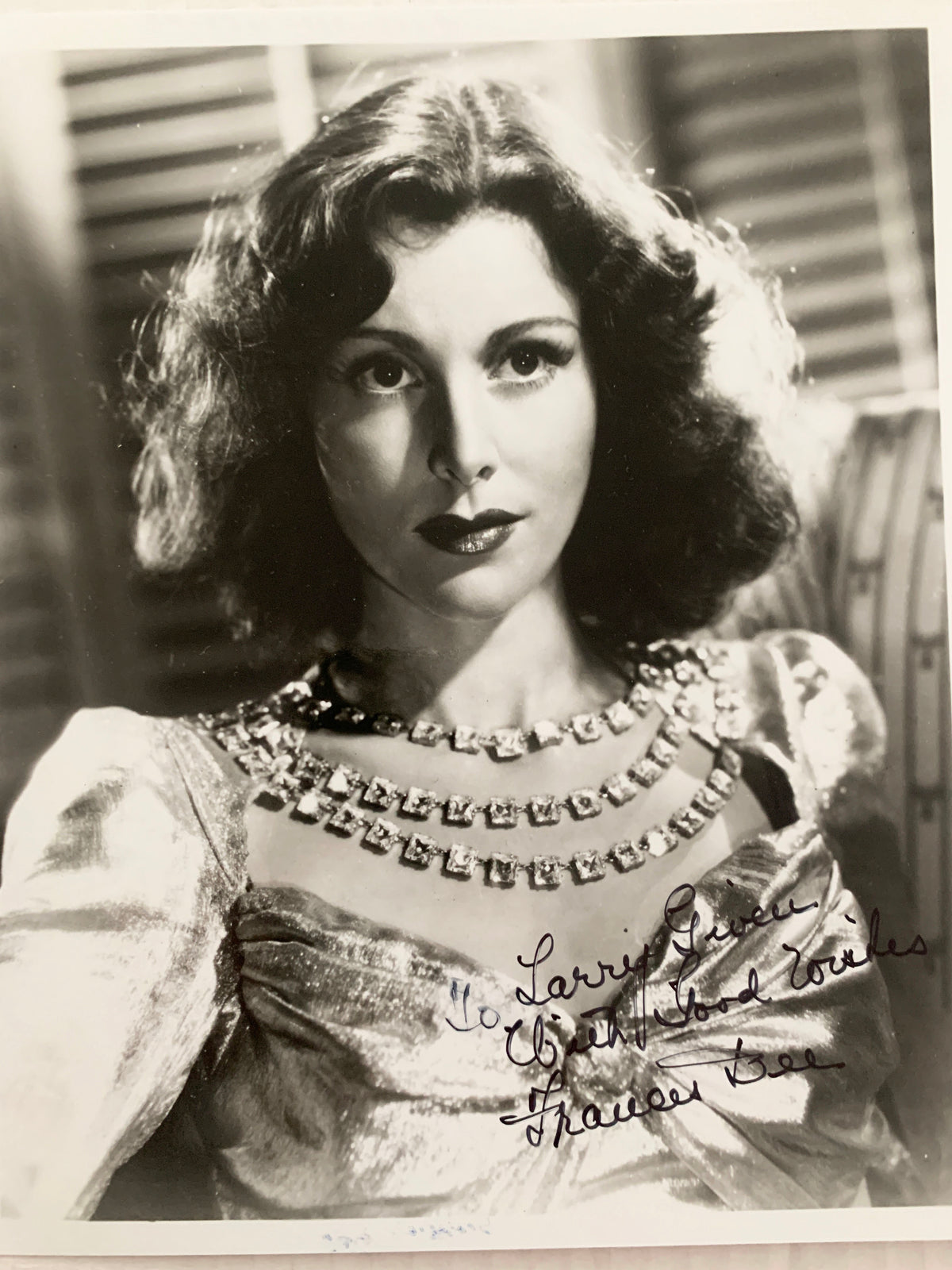 Actress Frances Dee signed photo