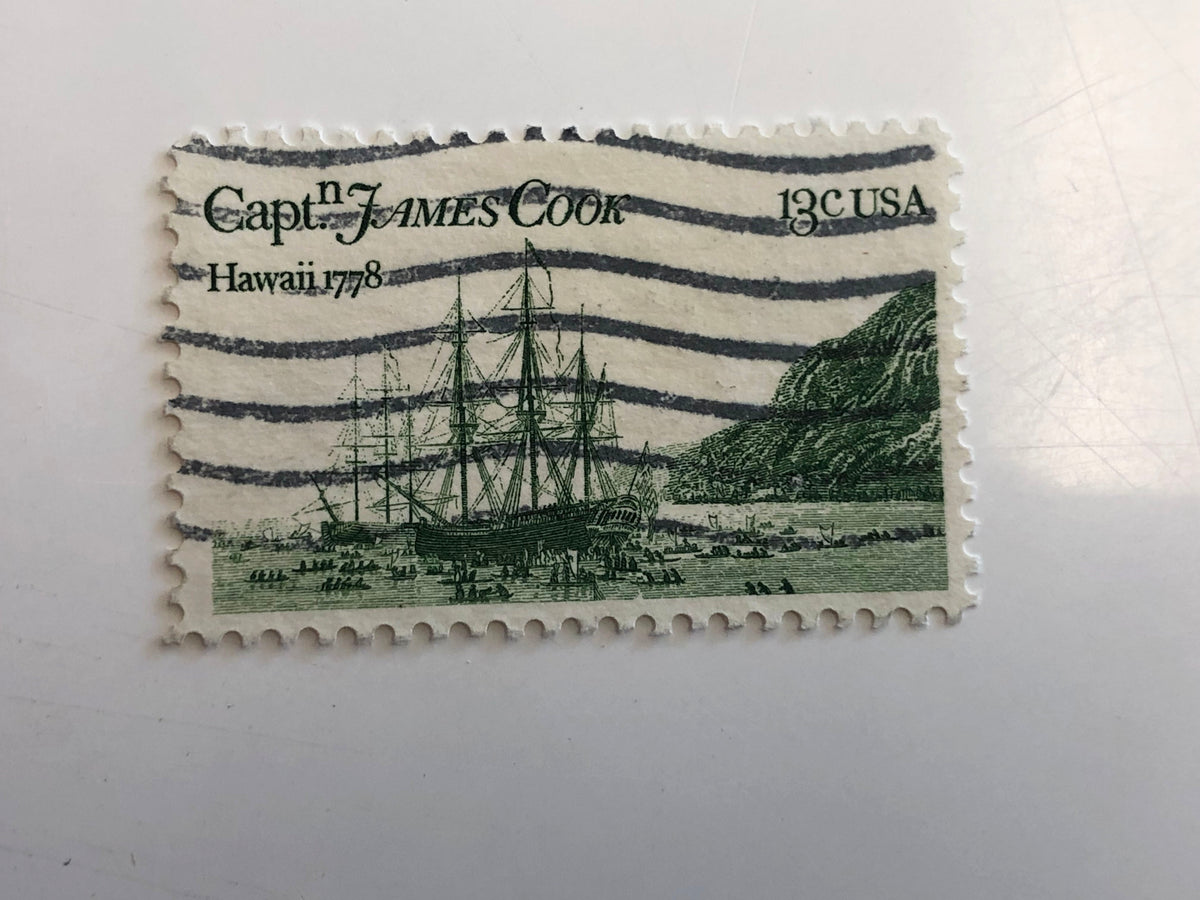 1978 13c Captain Cook Stamp