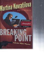 Breaking Point Martina Navratilova signed book