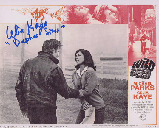 Wild Seed Celia Kaye signed lobby card