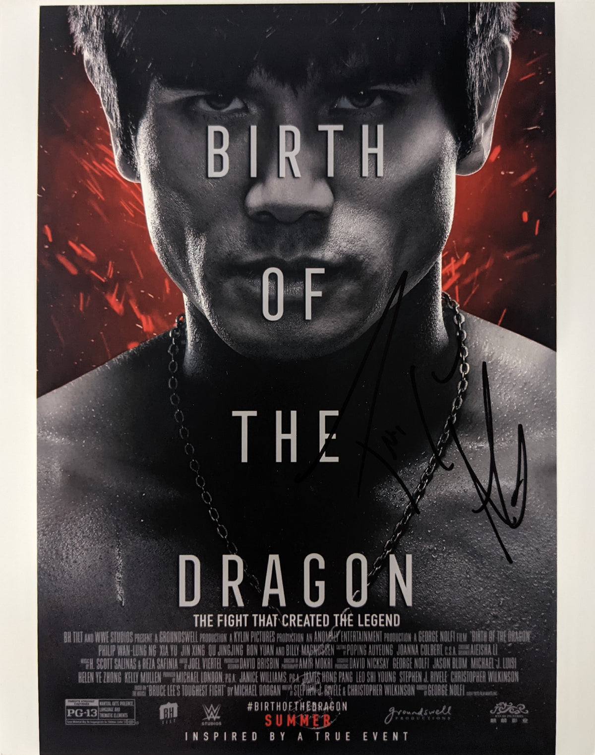 Birth of the Dragon signed photo