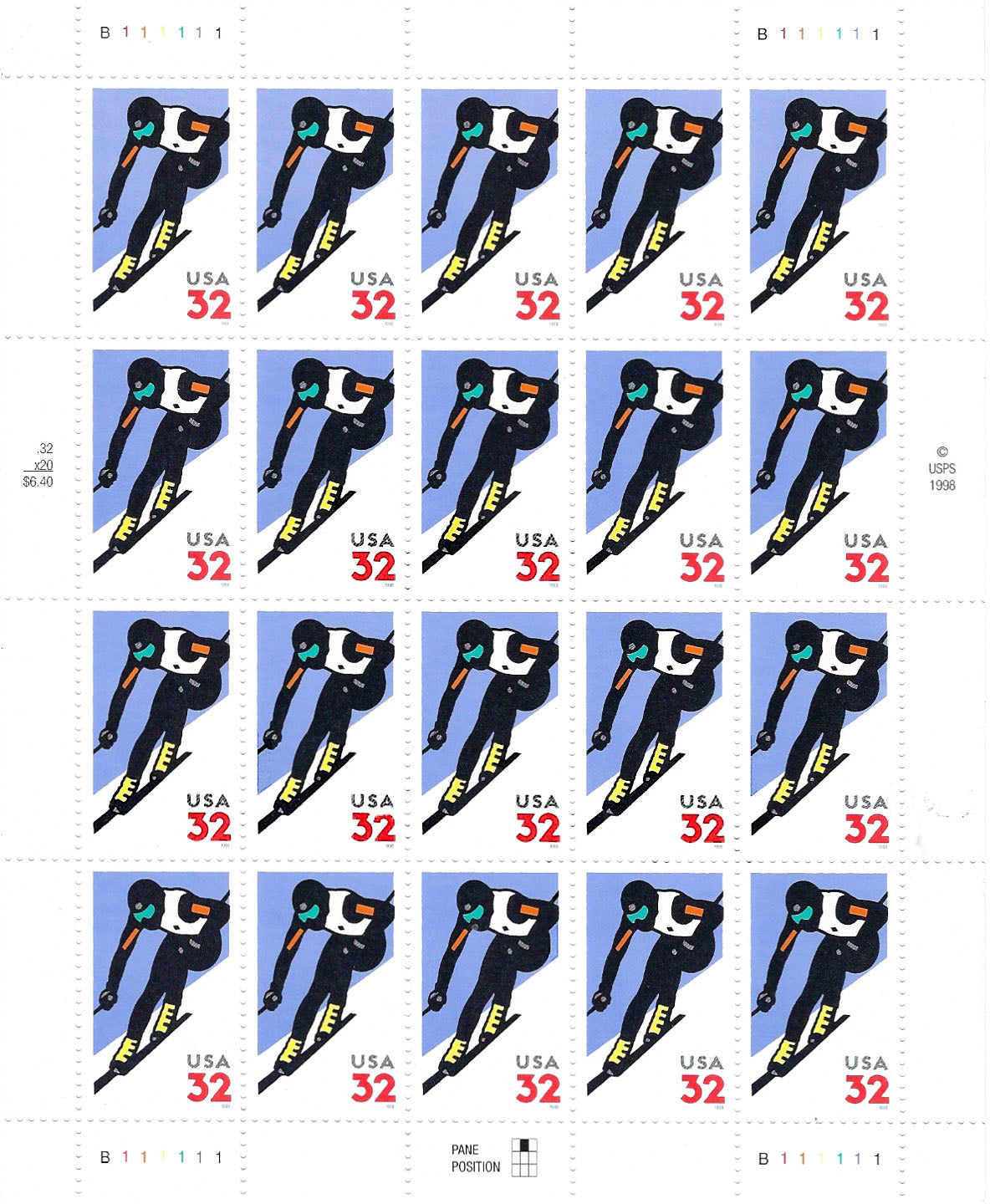 Alpine Skiing Stamps