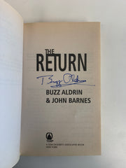 Astronaut Buzz Aldrin autographed The Return of John Barnes book