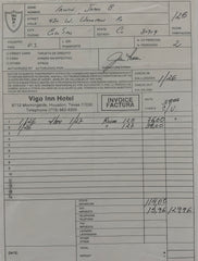 Astronaut Jim Irwin signed receipt