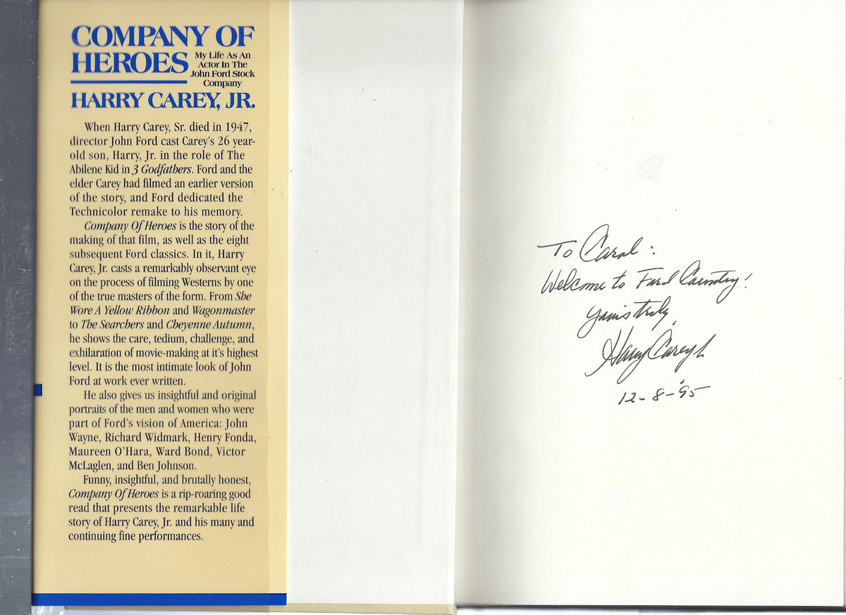 Harry Carey Jr. signed book