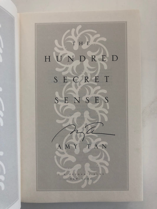 The Hundred Secret Senses Amy Tan signed book