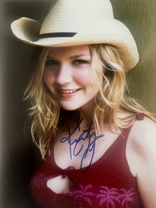 Actress Kirsten Dunst signed photo