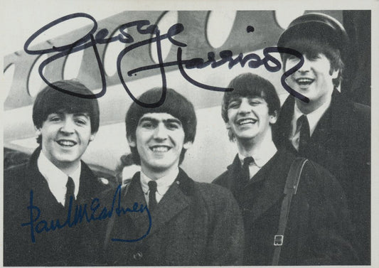 The Beatles George Harrison signed photo. GFA Authenticated