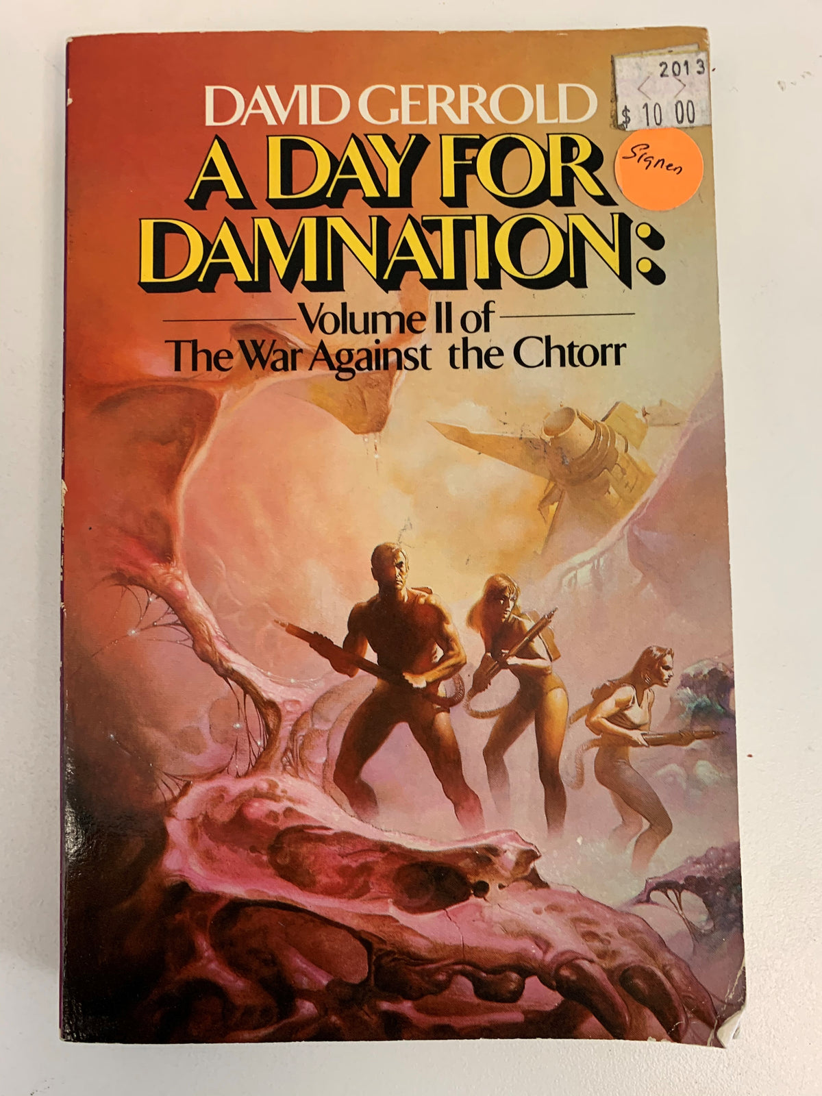 A Day for Damnation David Gerrold signed paperback