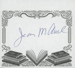 Jean M. Auel signed bookplate