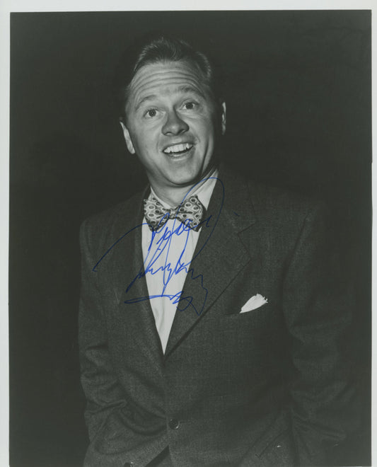 Mickey Rooney signed photo. GFA Authenticated