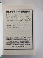 John Stanley's Creature Features Movie Guide Strikes Again signed book