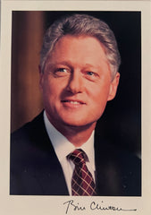 Bill Clinton facsimile signed photo