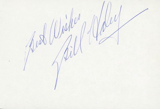 Bill Haley signature cut. GFA Authenticated