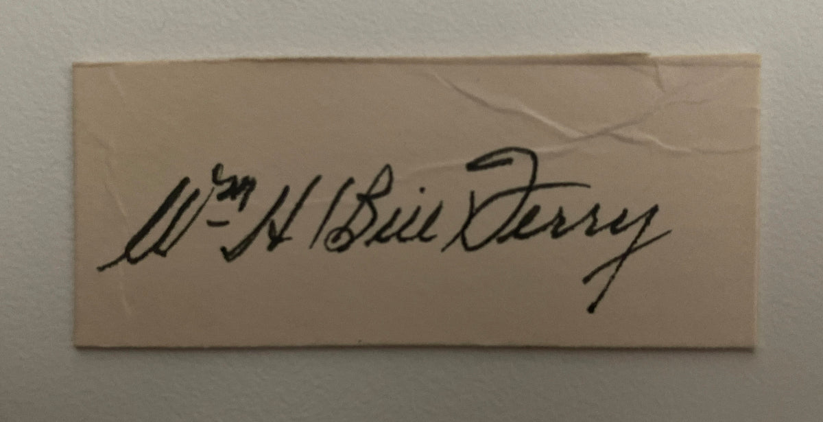 Baseball HOF Bill Terry original signature