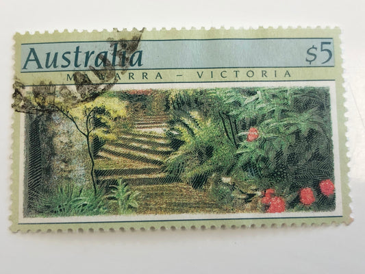 1989 Australia  $5 Mawarra Victoria Garden Landscape Stamp