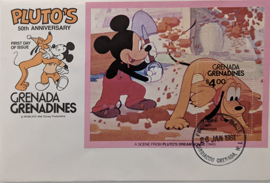 1981 Grenada  Pluto's 50th Anniversary First Day Cover