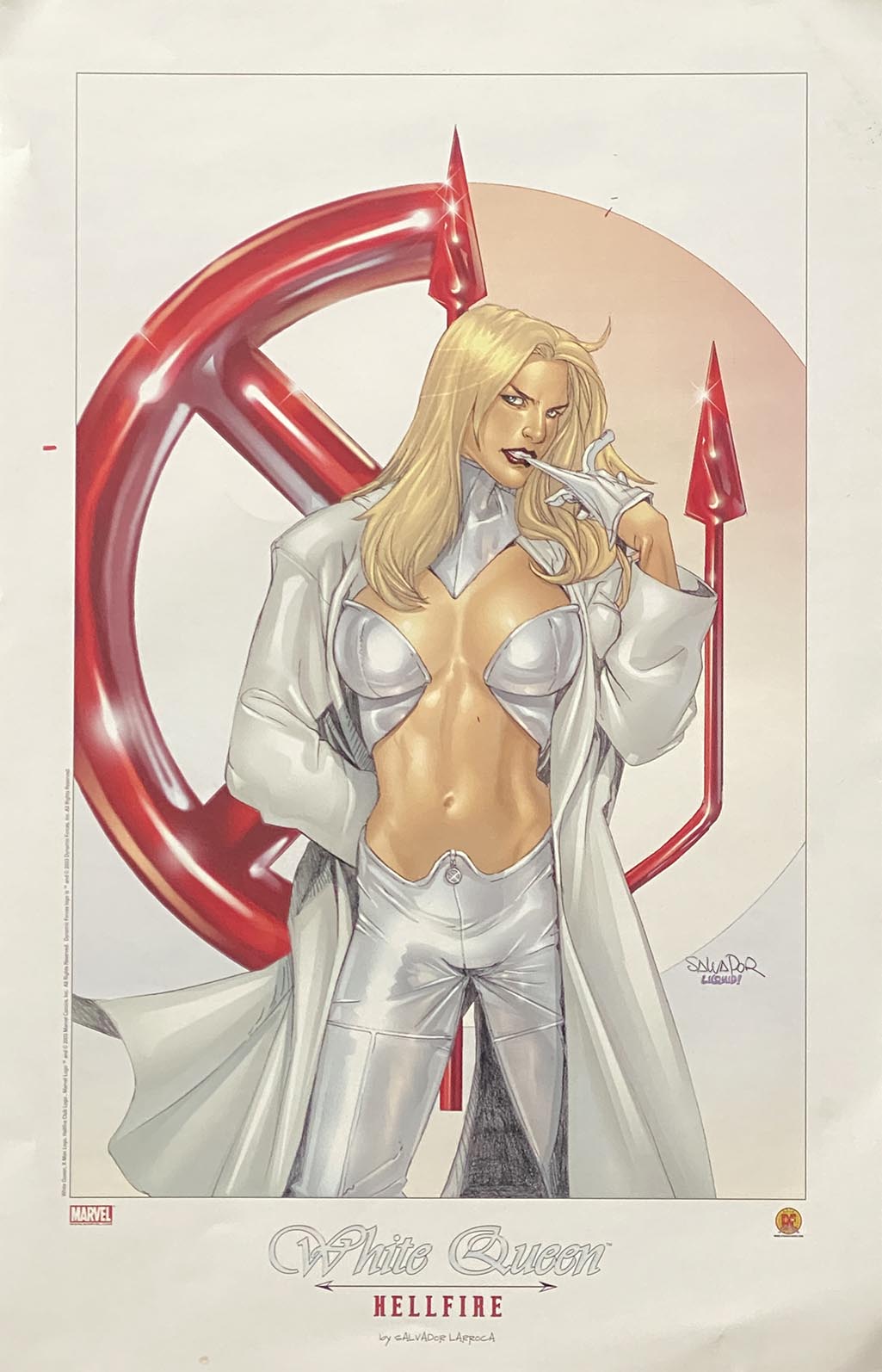 White Queen Hellfire Club Emma Frost print