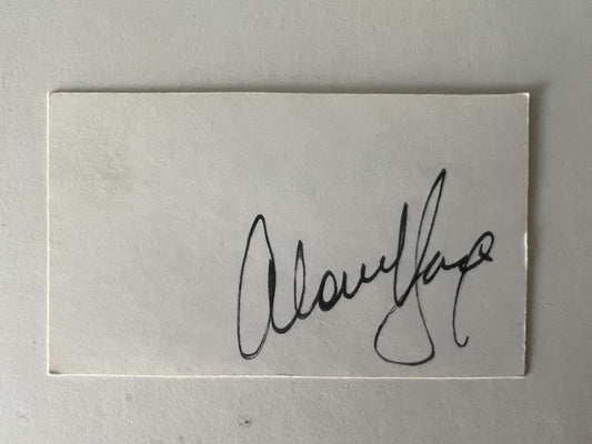 Alan King original signature