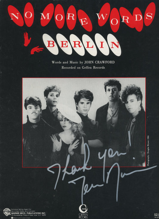 Berlin signed music sheet