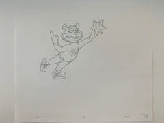 Super Sugar Crisp cereal bear original ad sketch designed by Robert "Bob" Irwin