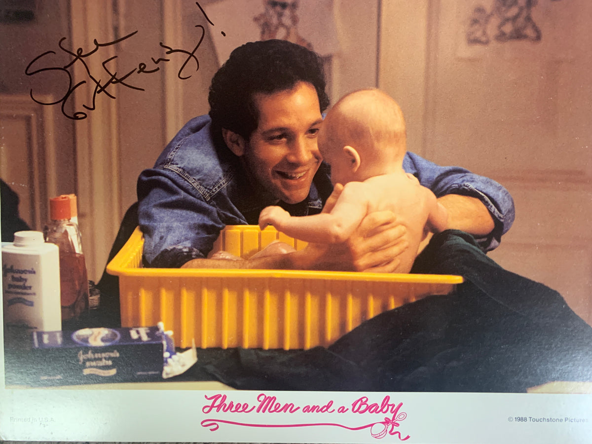 Three Men and a Baby signed lobby card. GFA Authenticated