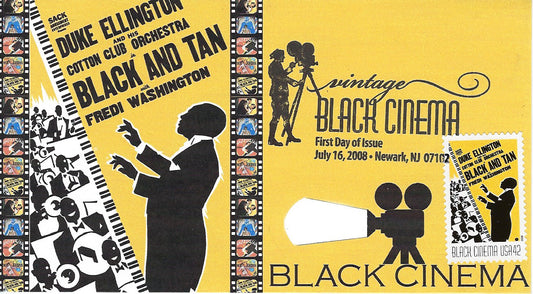 Black and Tan Vintage Black Cinema First Day Cover