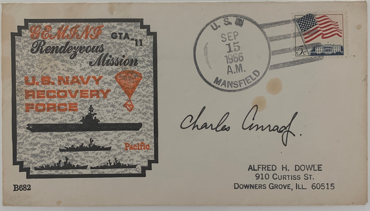 Astronaut Charles Conrad signed FDC. GFA Authenticated