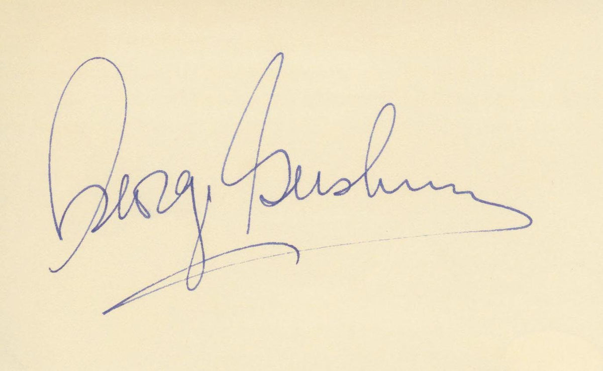 George Gershwin signature cut. GFA Authenticated