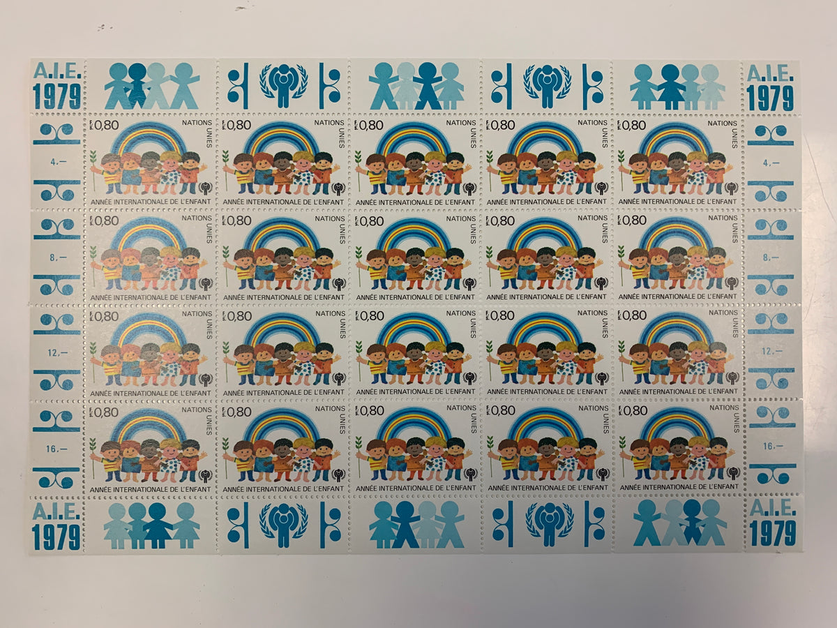 1979 Annee Internacionale De L'Enfant stamp set of 20