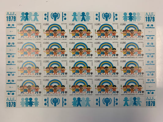 1979 Annee Internacionale De L'Enfant stamp set of 20