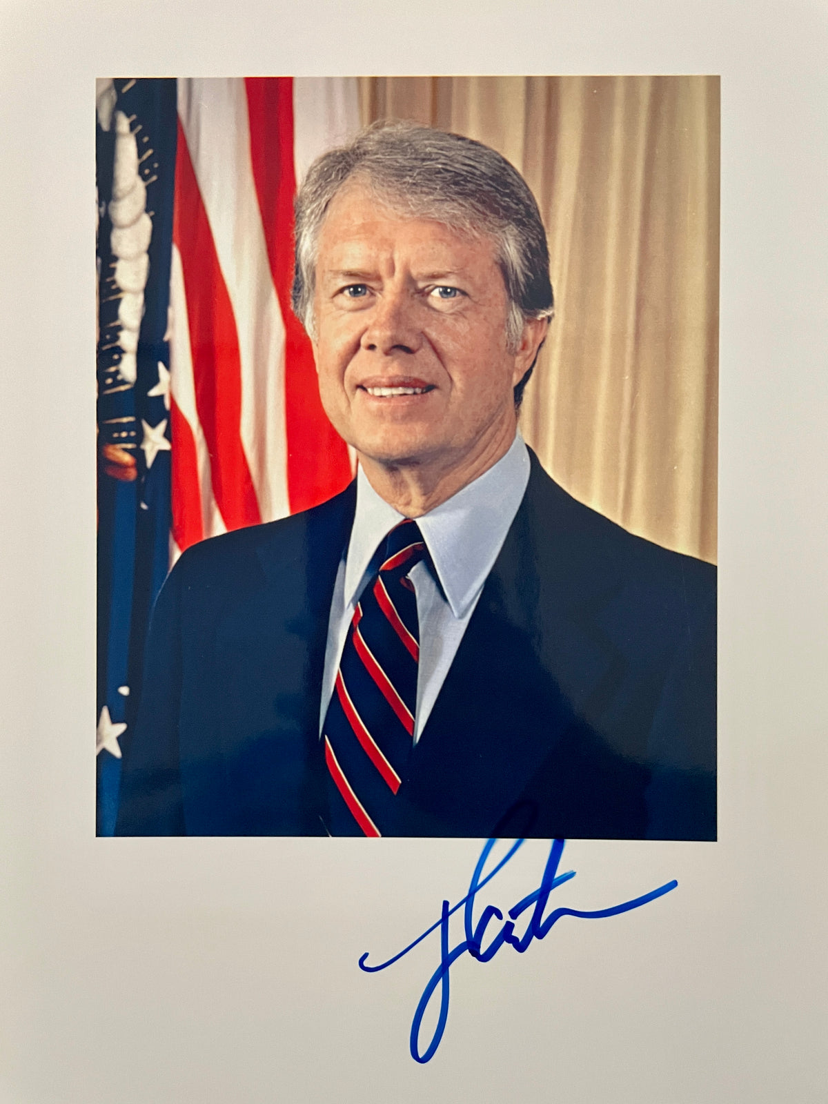 39th US President Jimmy Carter signed photo