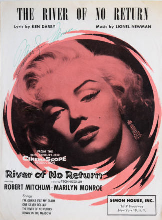 Monroe, Marilyn  Marilyn Monroe
The River Of No Return
Sheet Music