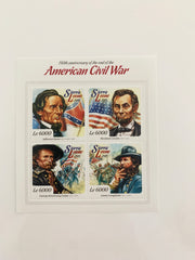 201 Anniversary of the End of American Civil War Souvenir Stamp Set