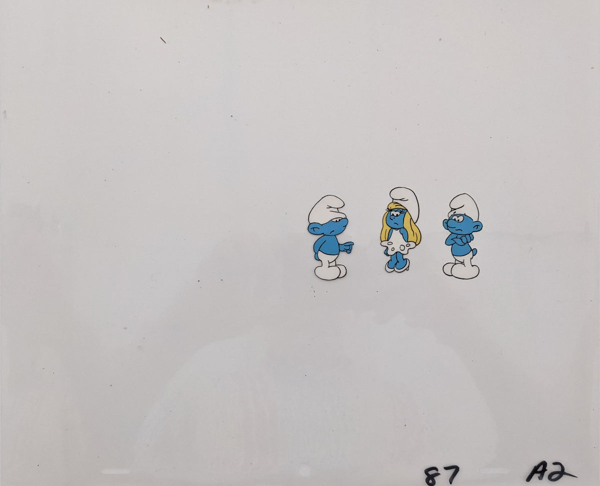 The Smurfs Original Animation Cel