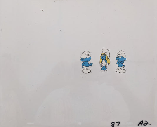 The Smurfs Original Animation Cel