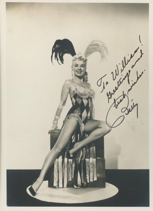 Betty Grable signed photo. GFA Authenticated