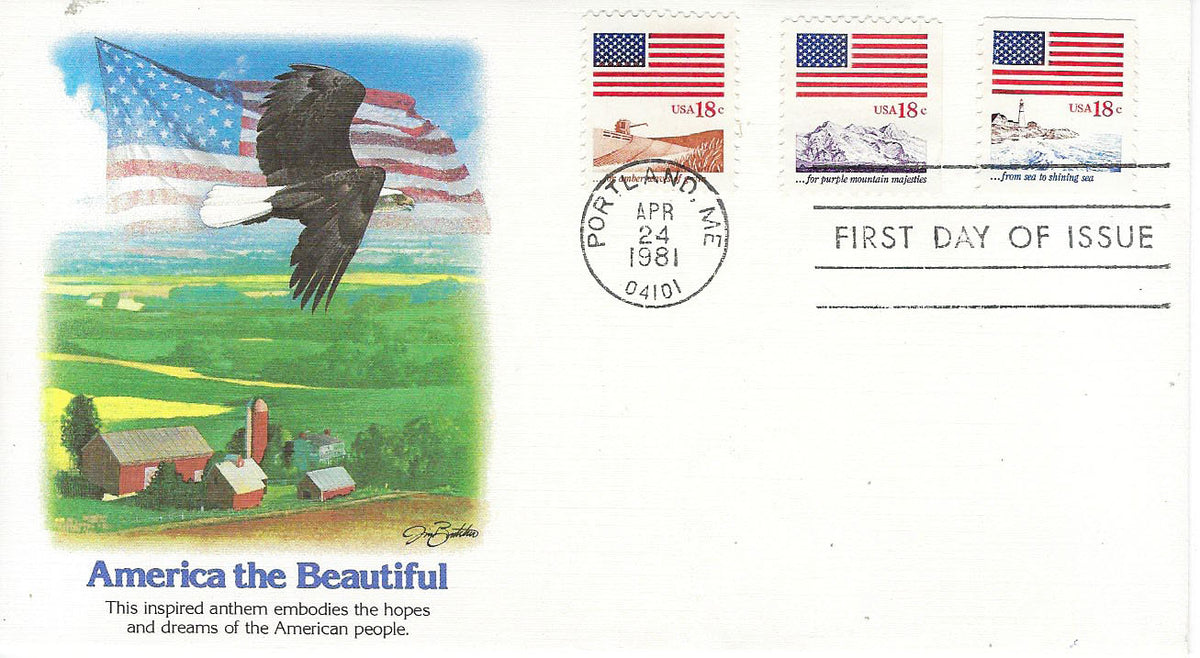 America the Beautiful Eagle FDC