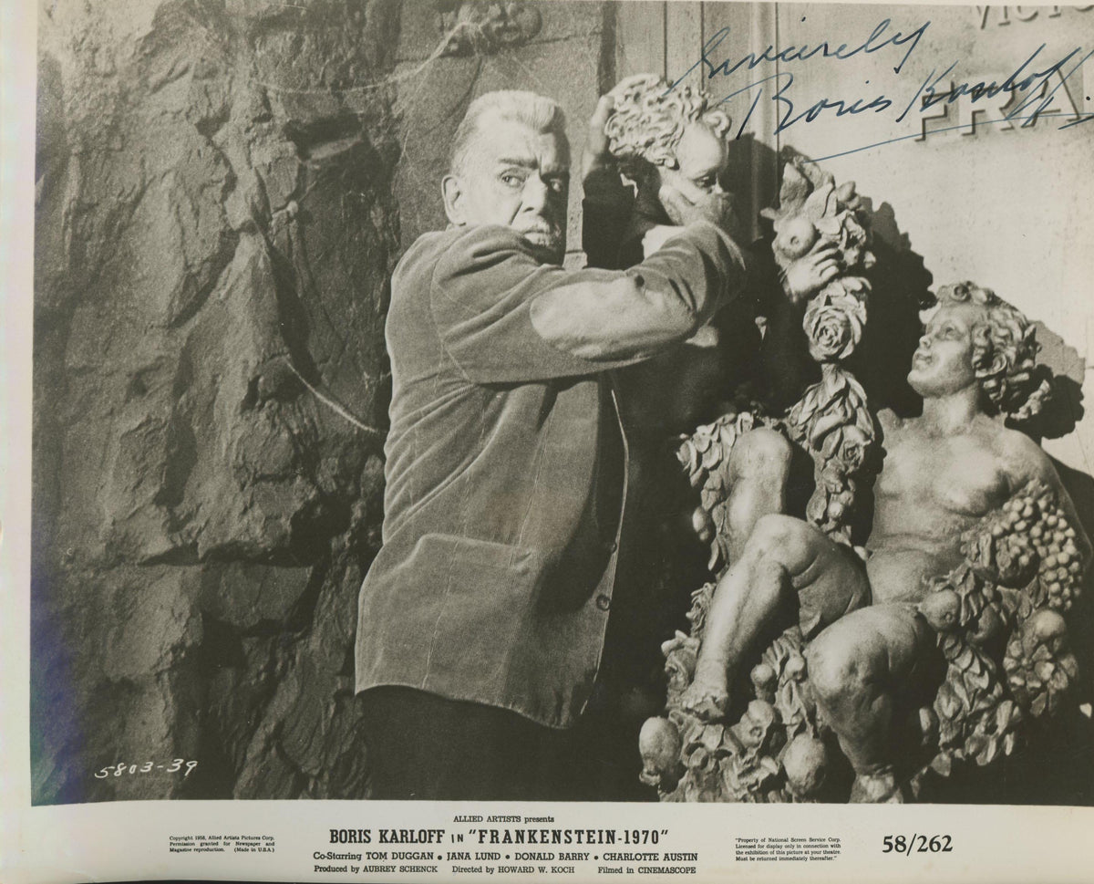 Boris Karloff signed photo