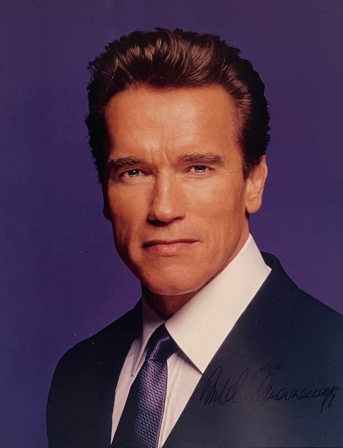 Arnold Schwarzenegger facsimile signed photo