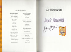 Takedown Twenty: A Stephanie Plum Novel Janet Evanovich signed book