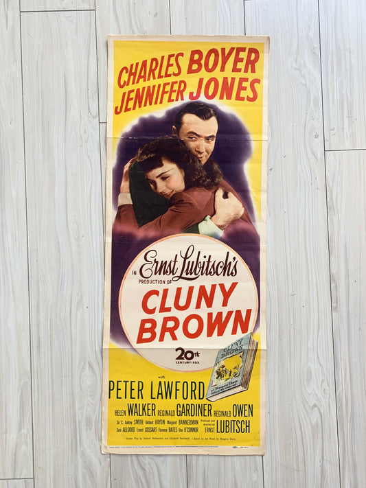 Cluny Brown original 1946 vintage insert movie poster