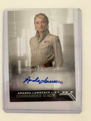 Amanda Lawrence Signed Star Wars Trading Card