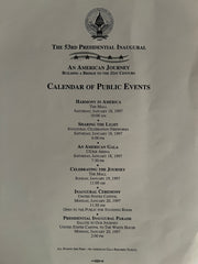 1997 Inaugural Calendar of Events